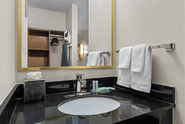 غرفة بسرير كينج لذوي الإعاقة، Fairfield Inn Suites By Marriott Chicago Southeast Hammond 3/3