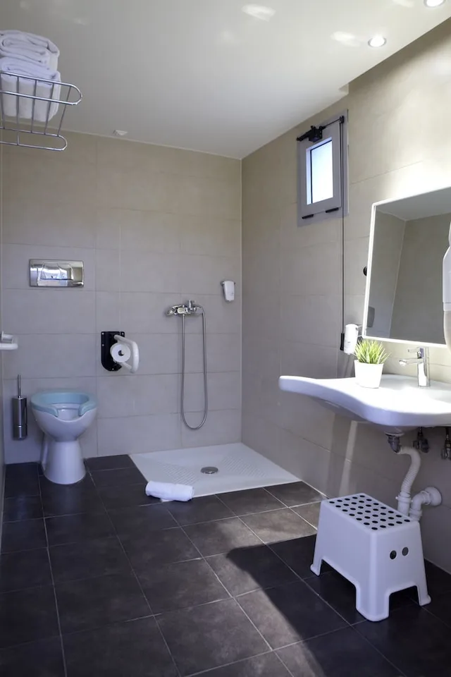 غرفة بسريرين منفصلين مع أريكة لذوي الإعاقة، Domotel Olympia Urban Chic Hotel 6/8