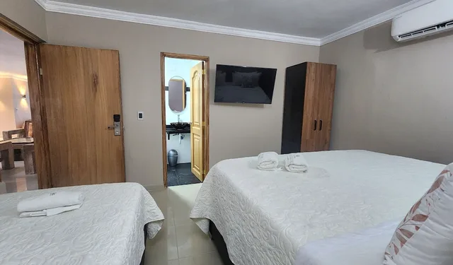 غرفة قياسية ثلاثية بسرير مزدوج وسرير فردي، Bocagrande Cartagena de Indias 10/10