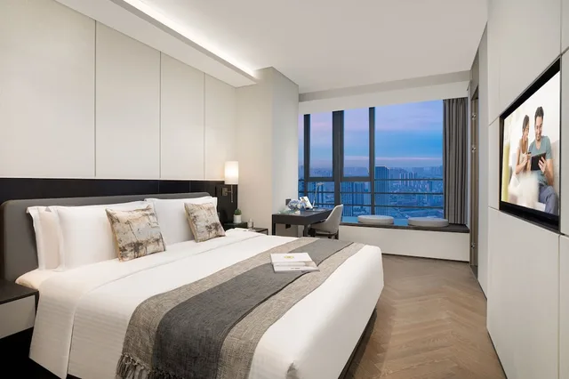 شقة ديلوكس بسرير كينج بغرفة نوم واحدة، Ascott Tianfu CBD Chengdu 1/2