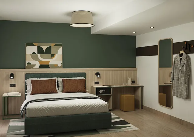 غرفة تنفيذية بسرير كينج مع أريكة بمنطقة جلوس، Best Western Titian Inn Hotel Venice Airport 3/5