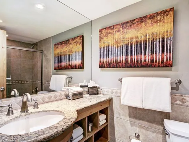 غرفة بسرير مزدوج، Lodge at Vail Rock Resorts 4/4