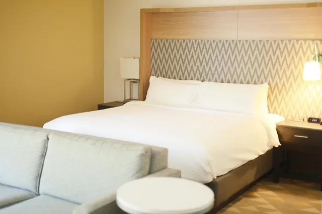 جناح بسرير كينج مع أريكة بمنطقة جلوس، Holiday Inn Cleveland 3/3