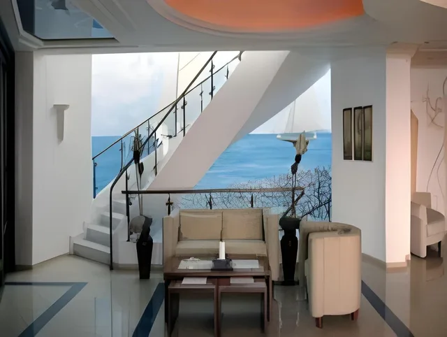 غرفة بسرير مزدوج أو سريرين منفصلين بمسبح خاص، Myconian Imperial - Leading Hotels Of The World 1/1