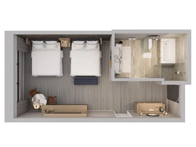 غرفة كلوب رباعية بإطلالة على المدينة، THE RITZ-CARLTON CHICAGO 3/3