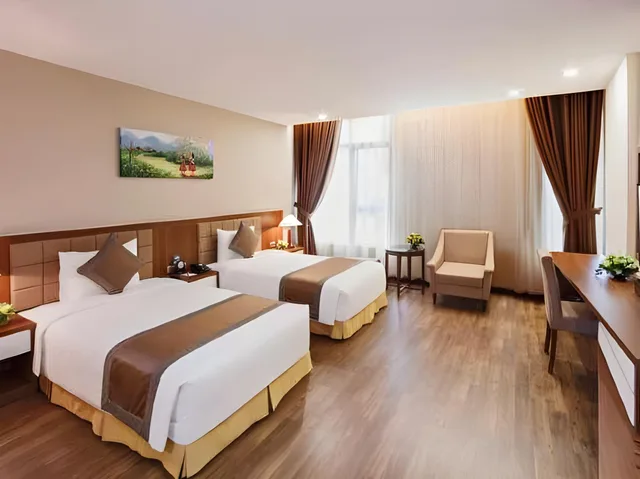 غرفة ديلوكس بسريرين مزدوجين، Muong Thanh Holiday Moc Chau Hotel 2/3