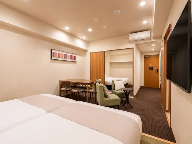 جناح عائلي بسرير كوين وسرير فردي بغرفة نوم واحدة بجاكوزي، Randor Residential Hotel Kyoto Suites 4/9