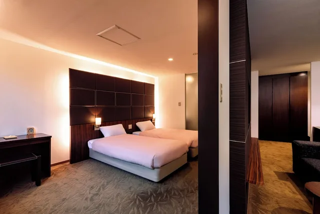 Healing, Modern, Twin Beds، Sounkyo Onsen Choyo Resort Hotel 1/1