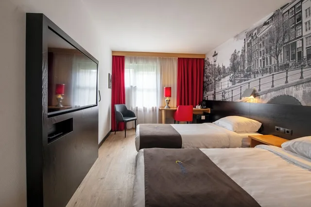 غرفة كومفورت بسريرين منفصلين، Bastion Leiden Oegstgeest 2/3