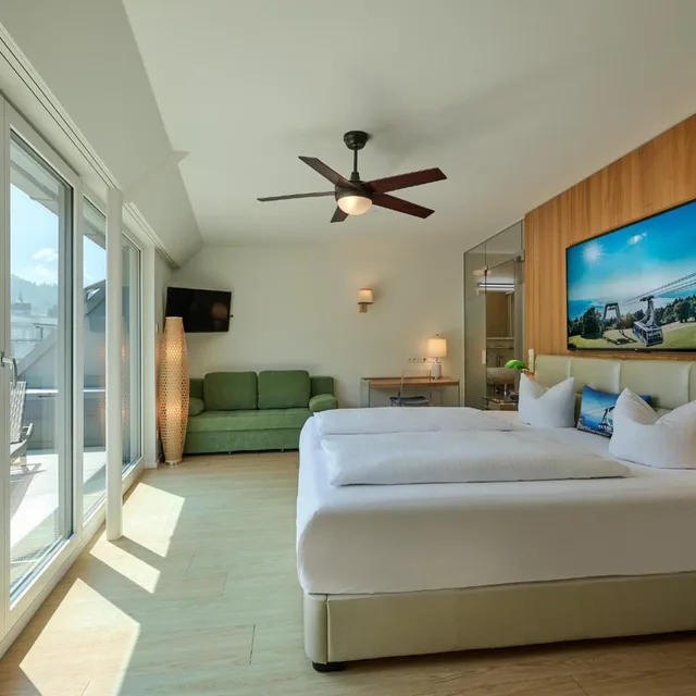 غرفة بسرير مزدوج بشرفة، Hotel Bodensee GmbH 2/10
