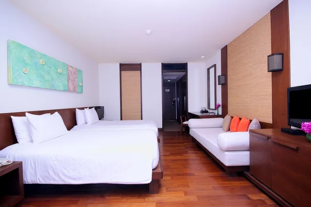 غرفة بسريرين منفصلين بإطلالة على المسبح، Pullman Pattaya Hotel G 1/6