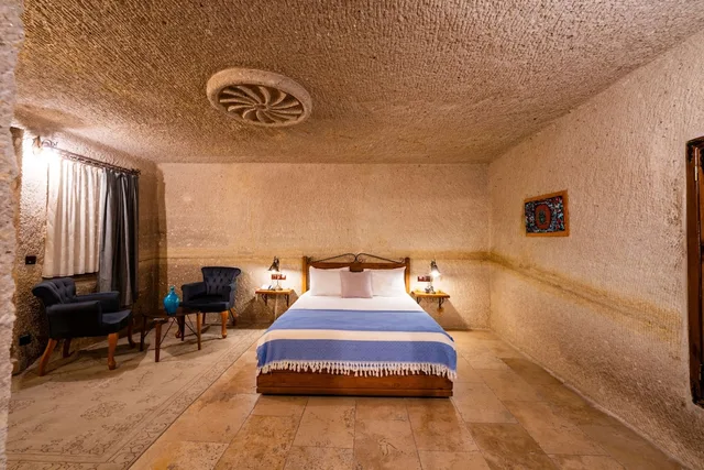 جناح بسرير كوين بإطلالة على الفناء، Design Cappadocia Hotel 4/10