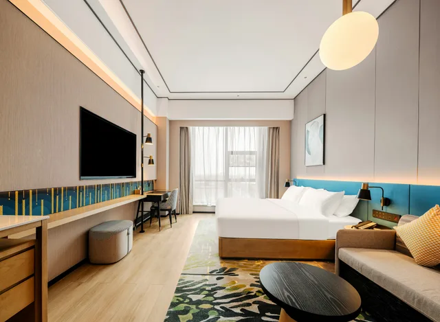 غرفة بسرير كينج لذوي الإعاقة، Hilton Garden Inn Fenyang Yulongwan 4/9