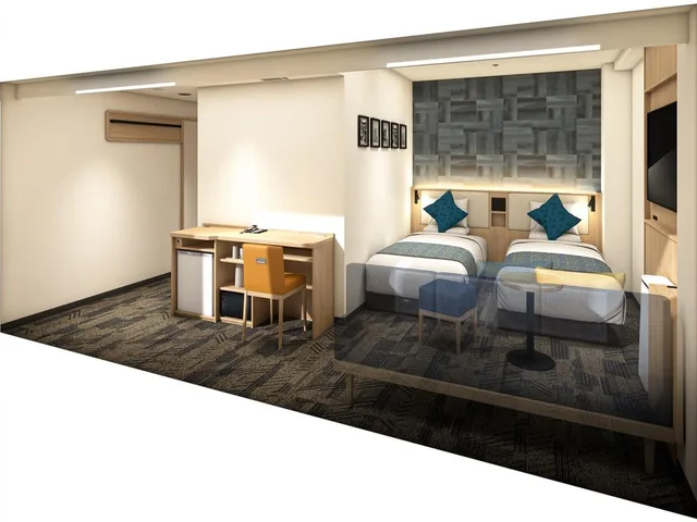 غرفة ثلاثية بثلاثة أسرّة، Hotel Mystays Nagoya Sakae 2/2