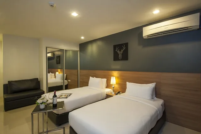غرفة تنفيذية بسريرين منفصلين، Marigold Sukhumvit 1/1