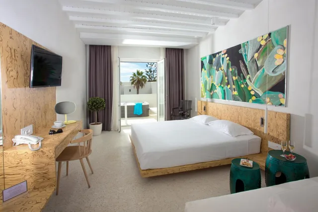 Relax, Suite, Double Bed, Outdoor Jetted Tub، Mykonos Dove Beachfront Hotel 8/10