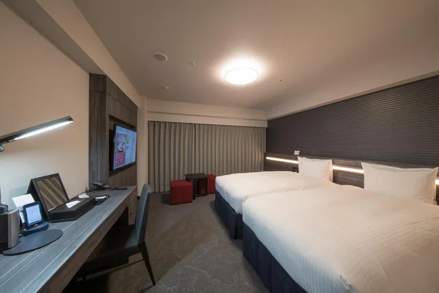 غرفة بسريرين منفصلين للمدخنين، Richmond Hotel Kumamoto Shinshigai 1/7