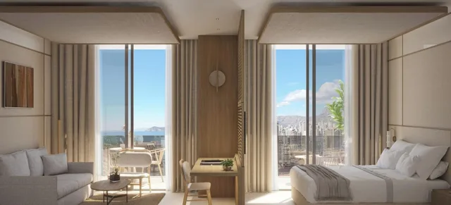 Iconic, Tower, Club, Deluxe, Double Bed, Sofa، Port Benidorm 4/5