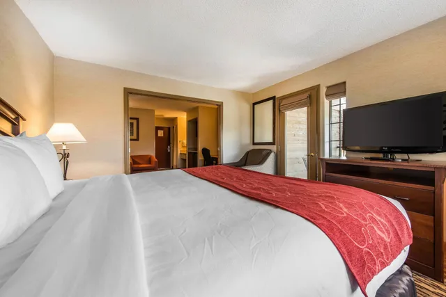 جناح بسرير كينج بشرفة مع أريكة، Comfort Suites At Evergreen Parkway 3/10