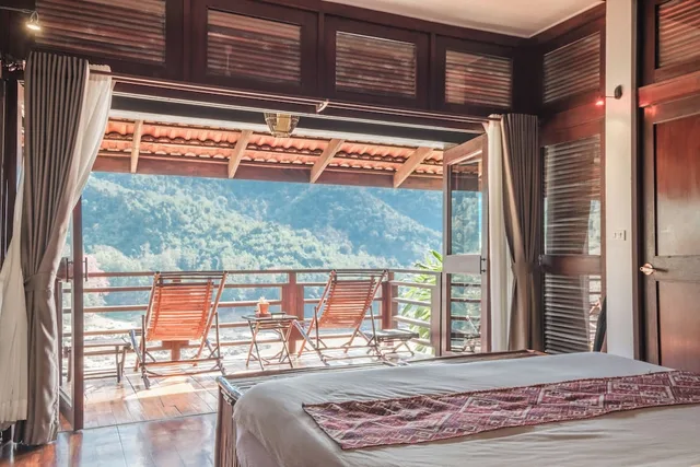 جناح بسرير كينج بشرفة، SANCTUARY PAKBENG LODGE 3/4