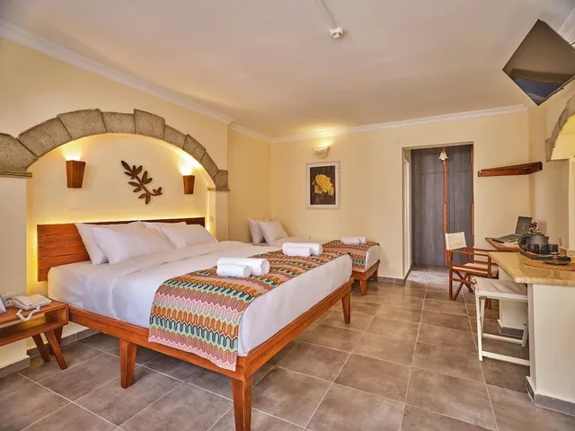غرفة سوبيريور بسرير مزدوج وسرير فردي بإطلالة على الحديقة، Club Resort Atlantis 3/9