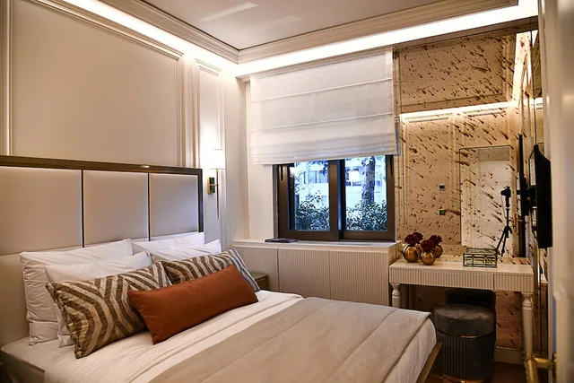 شقة بسريرين كوين بشرفة، G Residences Ulus 2/5