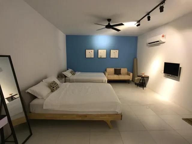غرفة ديلوكس عائلية رباعية بسريرين كوين، Kinta Valley Retreat 1/1