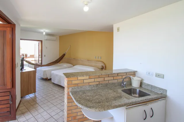 شقة سوبيريور بإطلالة على البحر، Marambaia Apart Hotel 5/8