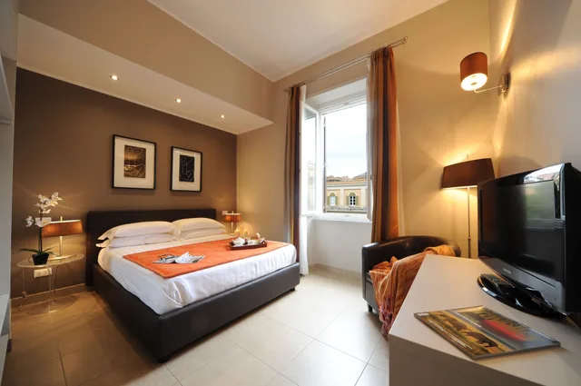 شقة بسريرين منفصلين بغرفتي نوم مع أريكة، Residence Trianon Borgo Pio 2/8