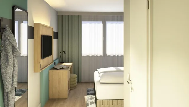 غرفة مفردة بسرير فردي لذوي الإعاقة، Spark by Hilton Essen City Centre 8/9