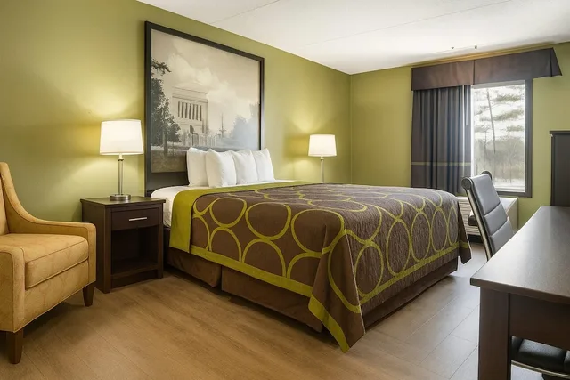 غرفة بسرير مزدوج لذوي الإعاقة، Super 8 by Wyndham Indianapolis South 5/6