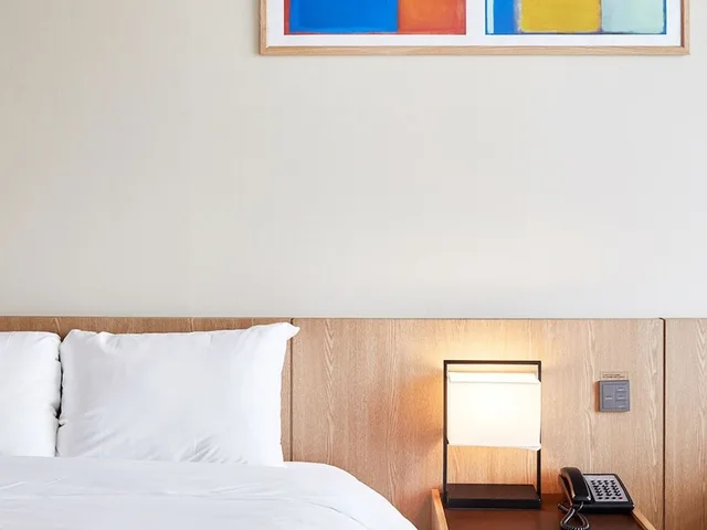 Family, 2 Double Beds, City View, Pool Access، Lahan Hotel Jeonju 3/5