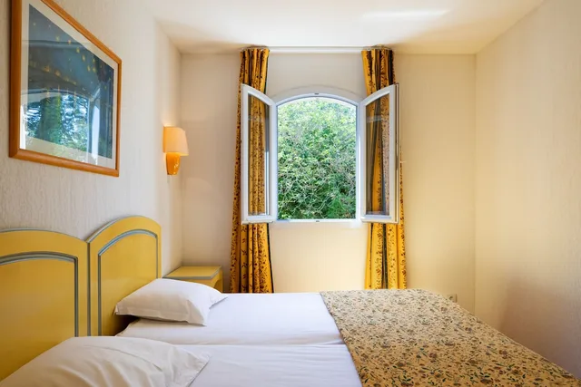 شقة بسريرين منفصلين بغرفتي نوم مع أريكة، Residence Club Les Mazets de Camargue 6/8