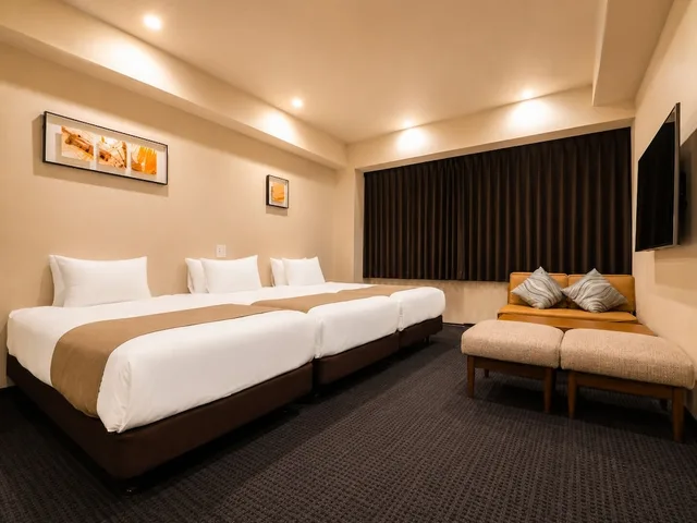 جناح حصري بسرير كوين وسريرين فرديين بغرفة نوم واحدة بجاكوزي، Randor Residential Hotel Kyoto Suites 2/10