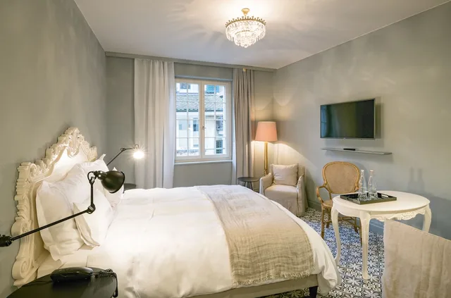 غرفة بسرير مزدوج، La Couronne Hotel Restaurant 1/10