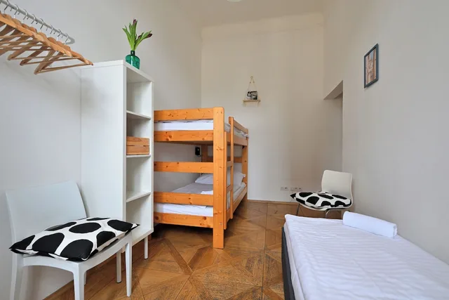 شقة تقليدية بسرير بطابقين بغرفتي نوم مع أريكة بمطبخ، Hybernska Apartments 4/10