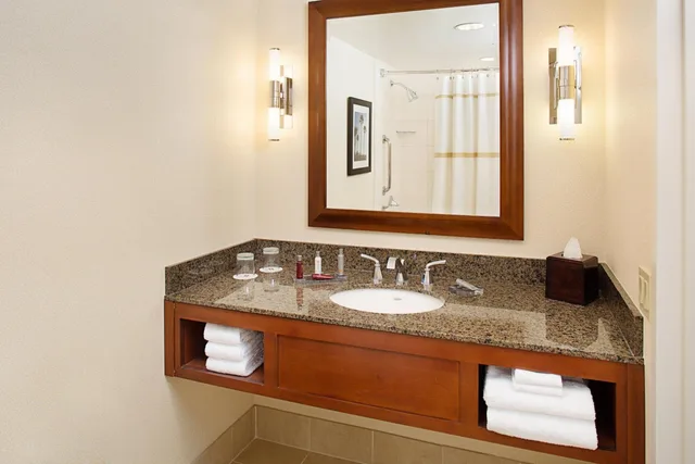 جناح جونيور عائلي بسرير كينج مع أريكة، Marriott Los Angeles Burbank Airport 3/3
