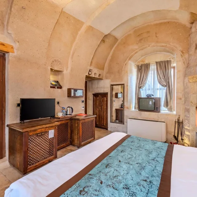 غرفة ديلوكس بسرير مزدوج بحوض استحمام، Cappa Via Cave Hotel 8/10