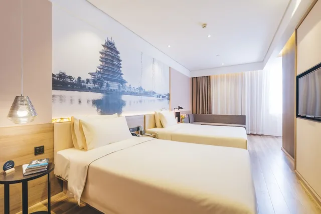 غرفة سوبيريور بسريرين منفصلين، Atour Hotel Jinan Shuangshan Street Baimai Spring 1/2