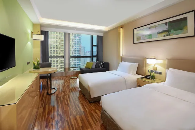 Superior, 2 Double Beds, Building a، Empark Grand Hotel Hangzhou Bay Ningbo 2/5