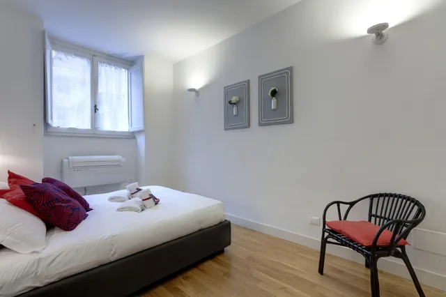 شقة بسريرين كوين بغرفتي نوم مع أريكة، Mamo Florence - Costa San Giorgio Apartment 4/10