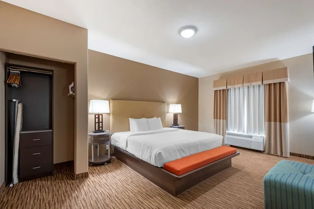 Suite, King Bed, Sofa, Living Area, Best Western Plus DFW Airport Suites 1/2