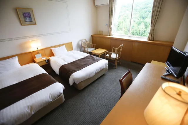 غرفة بسريرين منفصلين، Abashiri Kanko Hotel 3/3