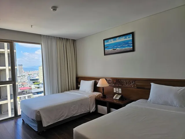 غرفة سوبيريور بسريرين منفصلين بإطلالة جزئية على البحر، Tamarind Hotel Da Nang 9/10