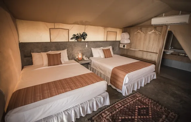 شاليه جونيور بسريرين كوين، Vichayito Bungalows And Carpas 3/5