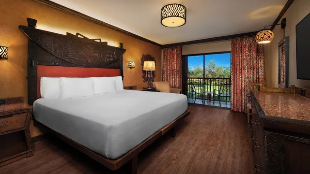 Room, King Bed, Resort View، Disneys Animal Kingdom Lodge 1/2