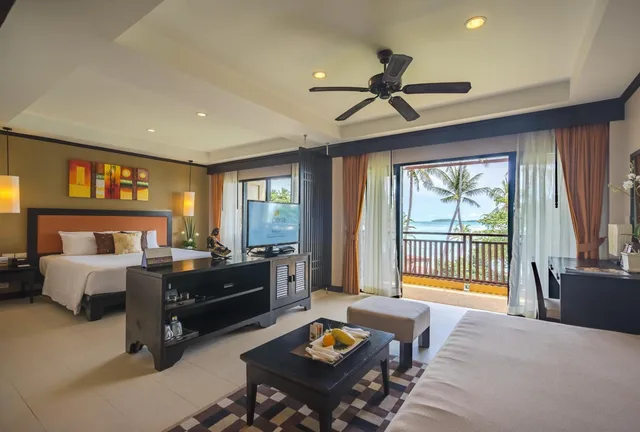 غرفة ديلوكس بسرير مزدوج بإطلالة على البحر، Impiana Resort Chaweng Noi 2/5