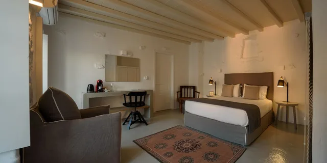 Senior, Suite, Double Bed, Sea View, Sofa، Cova Mykonos Suites 2/3
