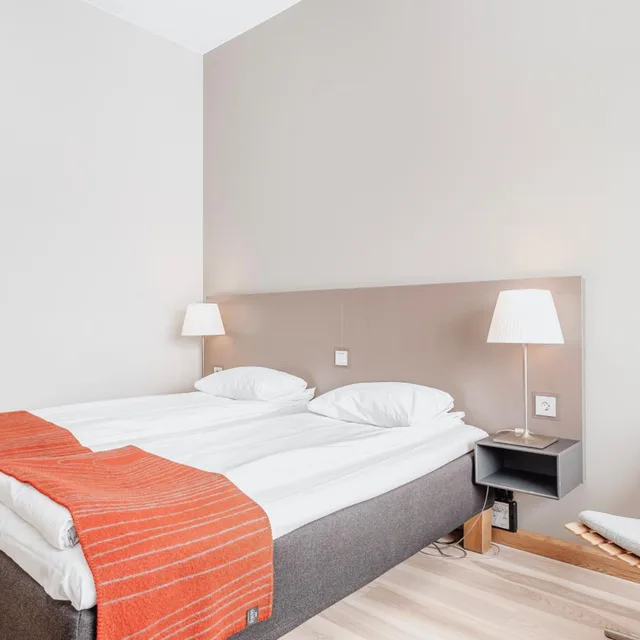 غرفة بسرير مزدوج، Wood Hotel Frichs Hotel and Spiseri 4/9