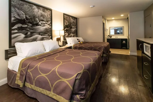Room, 2 Queen Beds, Super 8 by Wyndham Anaheim/Disneyland Drive CA 2/2